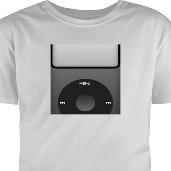 T-shirt för Vuxen | Klassisk Vuxen-T-shirt iPod grå L