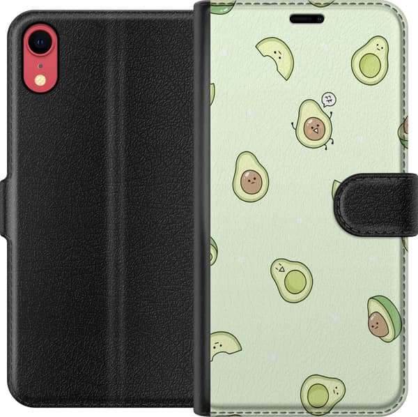 Kompatibel Tegnebogsetui til Apple iPhone XR Glad Avocado