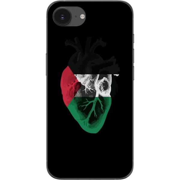 Apple iPhone 16e Läpinäkyvä kuori Palestiinan Sydän