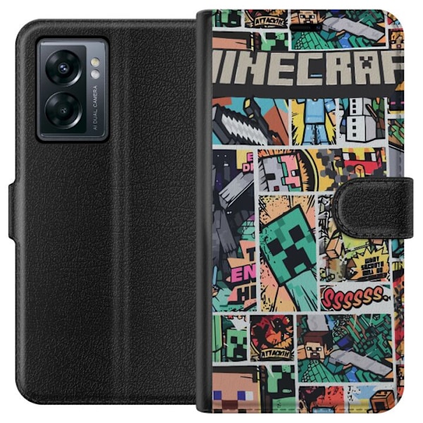 OnePlus Nord N300 Lompakkokotelo Minecraft Taide