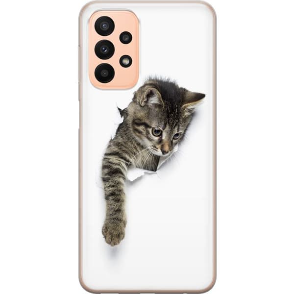 Kompatibelt Mobildeksel til Samsung Galaxy A23 Katt