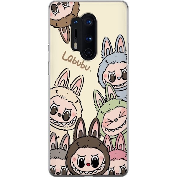 OnePlus 8 Pro Läpinäkyvä kuori Labubu Pastel Collection