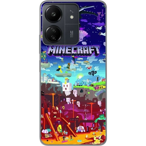 Xiaomi Redmi 13C Genomskinligt Skal Minecraft