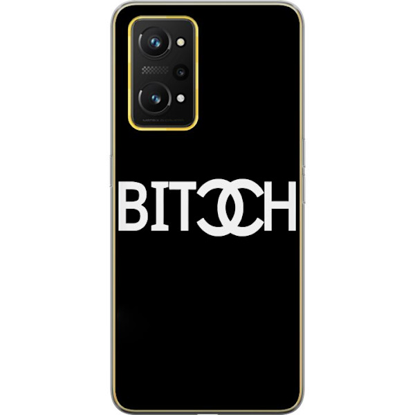 Realme GT Neo 3T Läpinäkyvä kuori Bitch Chanel -inspiroima katumuoti Muoti Tekstimotiivi Trendi Ikoninen Tyyli Kaupunkisuunnittelu