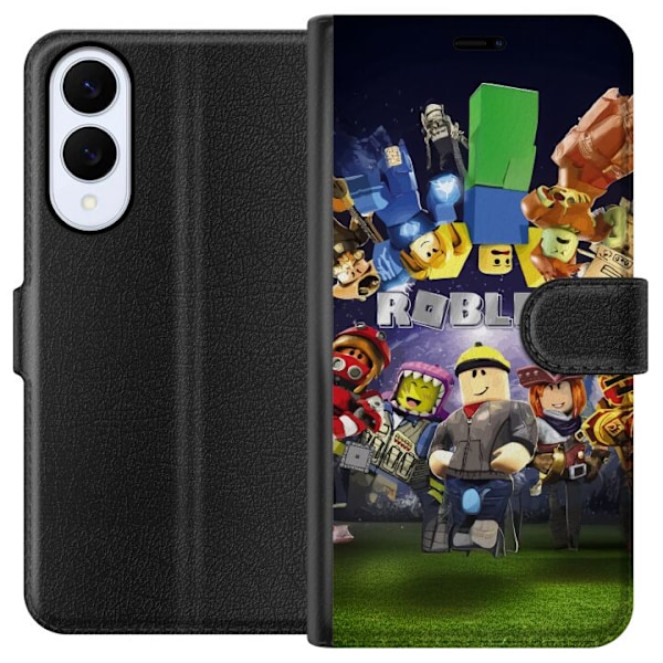 Samsung Galaxy S25 Edge Tegnebogsetui Roblox Verden - Gaming Eventyr for Børn og Unge