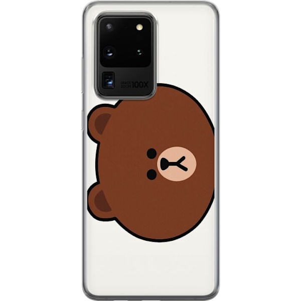 Samsung Galaxy S20 Ultra Läpinäkyvä kuori line friends brow
