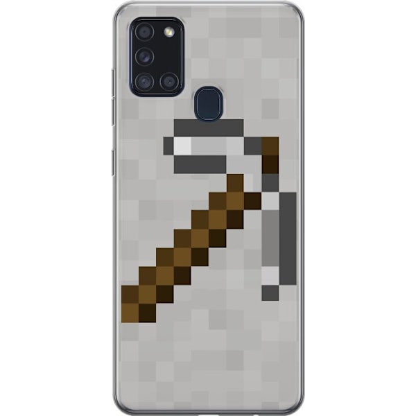 Samsung Galaxy A21s Gennemsigtig cover Minecraft Værktøjer