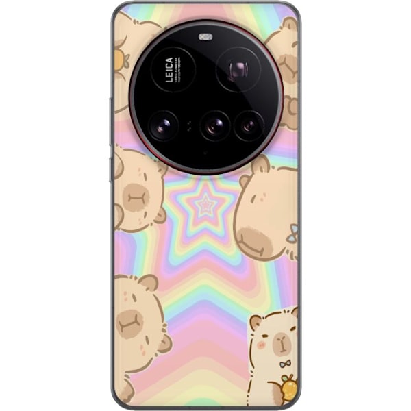 Xiaomi 15 Ultra Läpinäkyvä kuori Kawaii Capybara Galaxy Sö