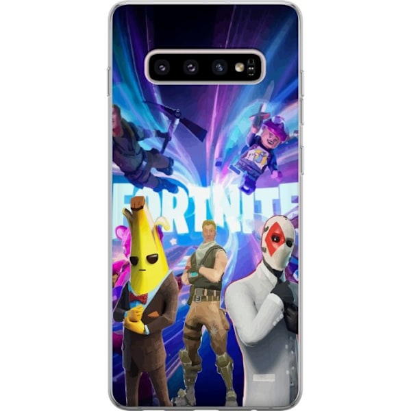 Samsung Galaxy S10+ Läpinäkyvä kuori Fortnite