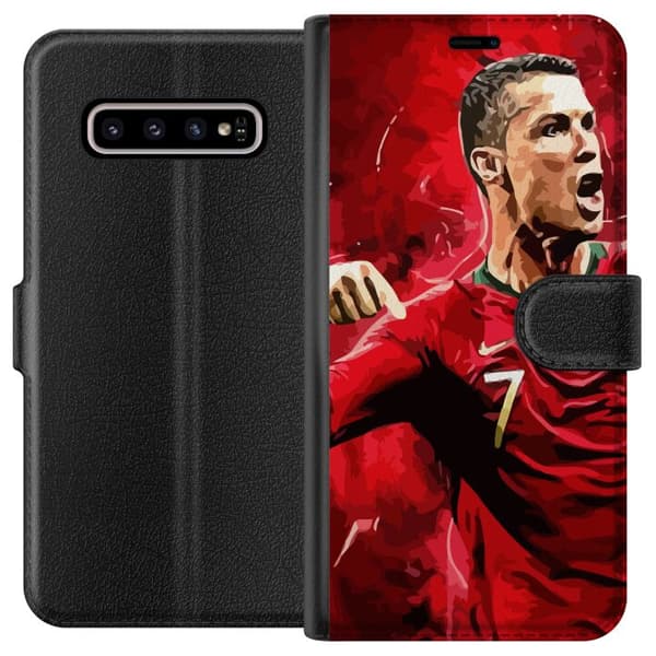 Kompatibelt Lommeboketui til Samsung Galaxy S10+ Ronaldo