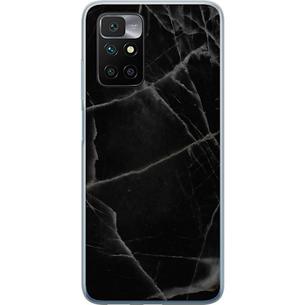 Xiaomi Redmi 10 Läpinäkyvä kuori Musta marmori