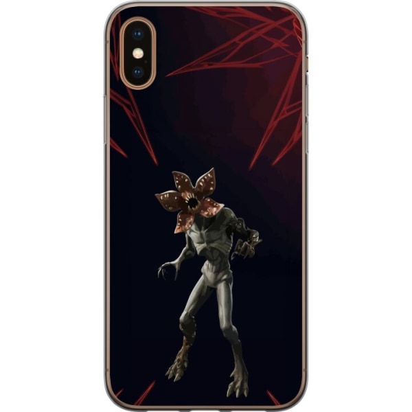 Apple iPhone XS Genomskinligt Skal Fortnite - Demogorgon