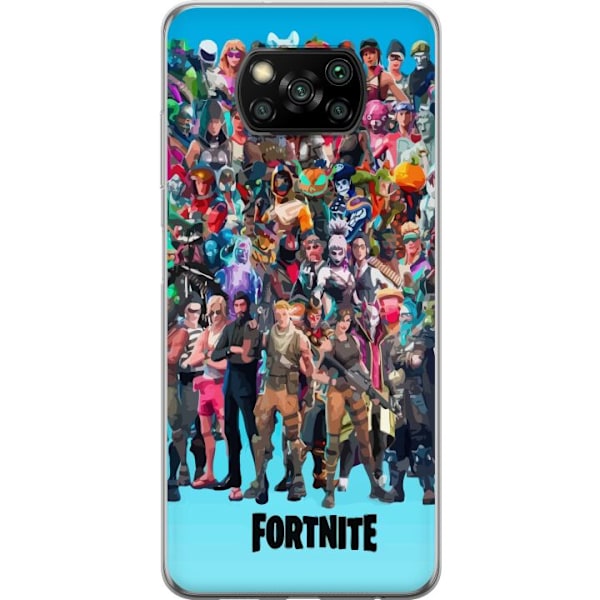 Xiaomi Poco X3 NFC Genomskinligt Skal Fortnite