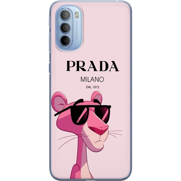 Motorola Moto G31 Gjennomsiktig deksel Prada Rosa Panteren