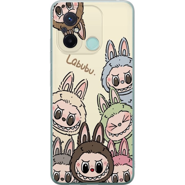 Xiaomi Redmi 12C Läpinäkyvä kuori Labubu Pastel Collection
