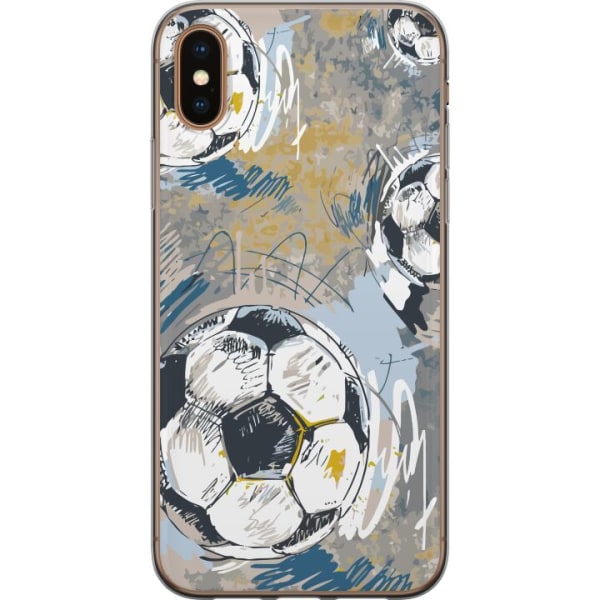Apple iPhone XS Max Gennemsigtig cover Fodbold