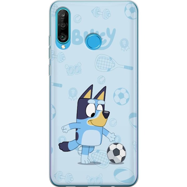 Huawei P30 lite Gennemsigtig cover Bluey