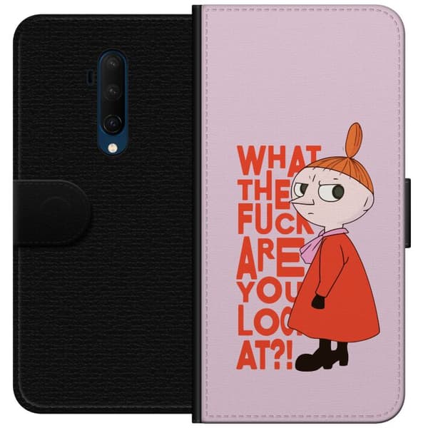 Kompatibelt Lommeboketui til OnePlus 7T Pro Lilla My Förvånad rosa