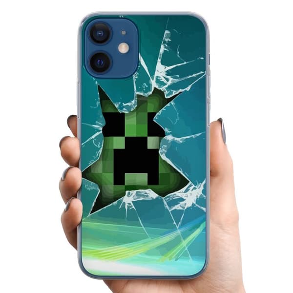 Kompatibelt Mobilskal till Apple iPhone 12 mini MineCraft