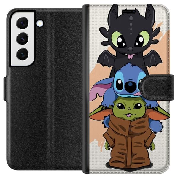 Kompatibel Tegnebogsetui til Samsung Galaxy S22+ 5G Lilo og Stitch