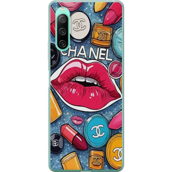 Sony Xperia 10 IV Läpinäkyvä kuori Chanel Lips