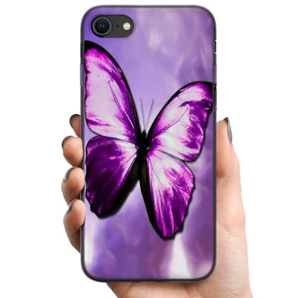 Apple iPhone SE (2020) TPU Mobilcover Fjærilt