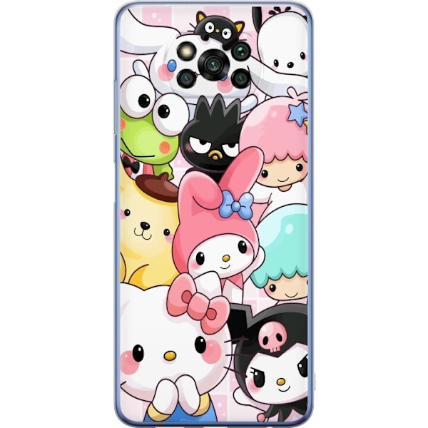 Xiaomi Poco X3 Pro Läpinäkyvä kuori Kawaii Sanrio Crew
