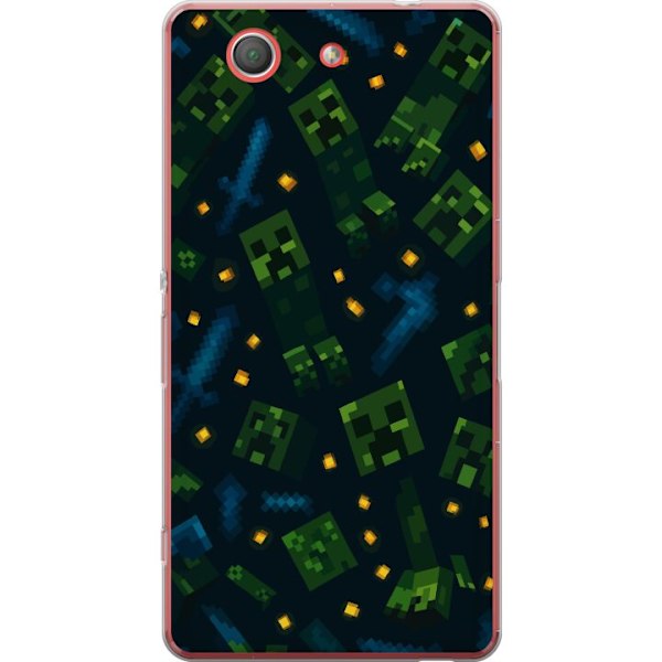 Sony Xperia Z3 Compact Läpinäkyvä kuori Minecraft Dungeons Mob