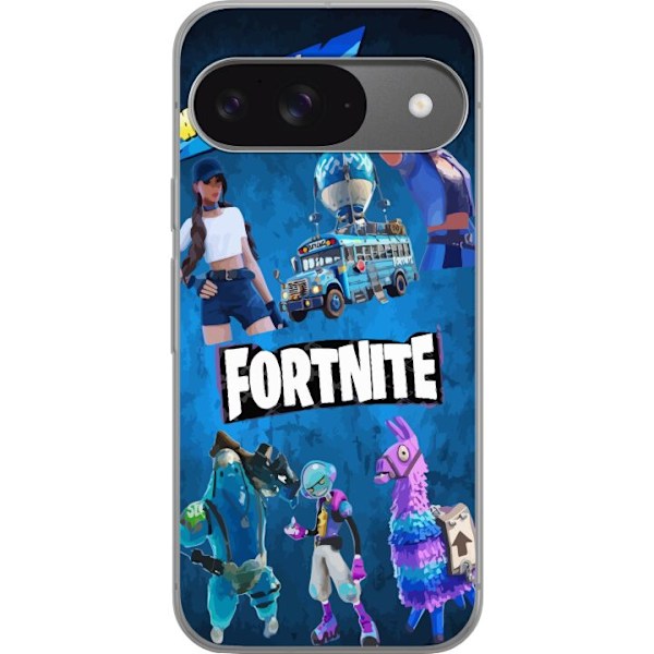 Google Pixel 9 Pro Genomskinligt Skal Fortnite