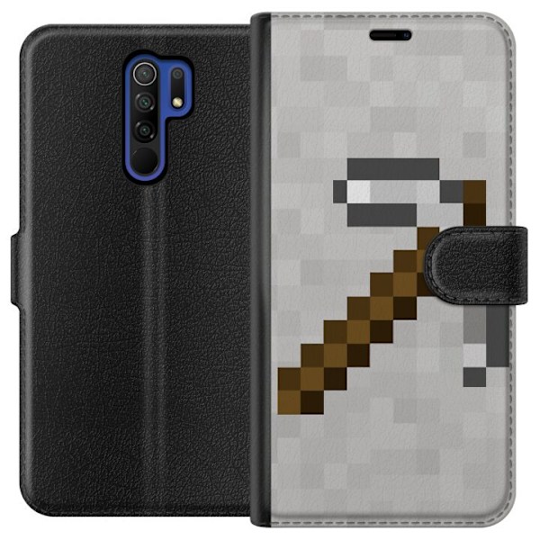 Xiaomi Redmi 9 Plånboksfodral Minecraft Tools