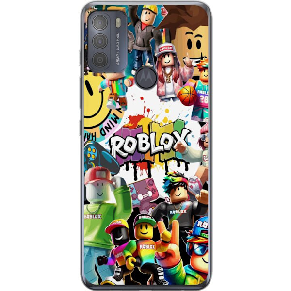 Motorola Moto G50 Läpinäkyvä kuori Roblox