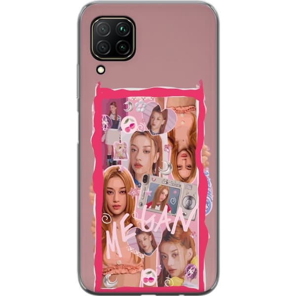 Kompatibelt Mobildeksel til Huawei P40 lite Megan rosa collage rosa