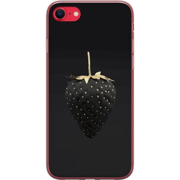 Apple iPhone 8 Gennemsigtig cover Luksus Jordbær