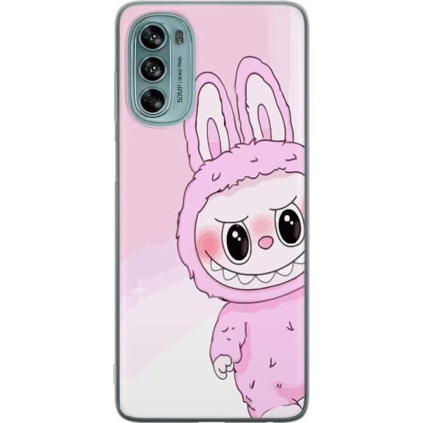 Motorola Moto G62 5G Gjennomsiktig deksel Labubu Bunny-serien