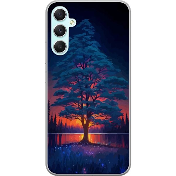 Samsung Galaxy A34 Genomskinligt Skal Solnedgång