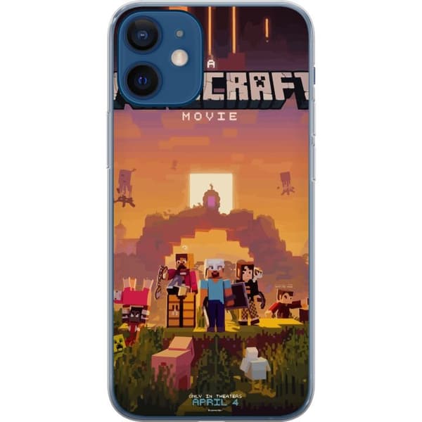Kompatibelt Mobildeksel til Apple iPhone 12 Minecraft Pixelspill Byggeblokker