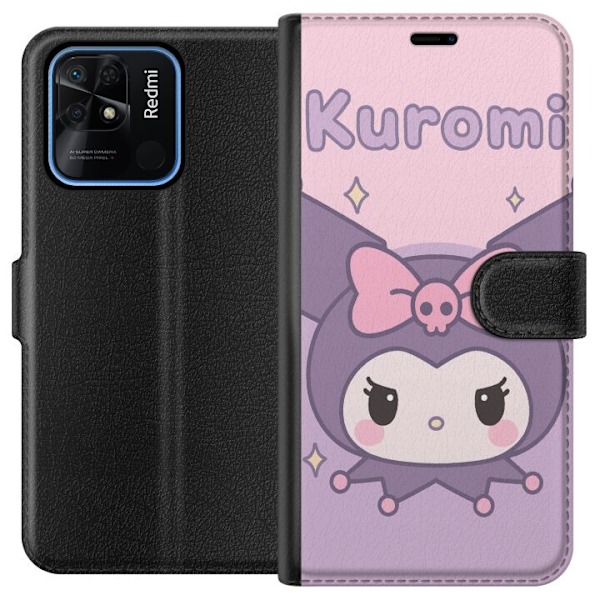 Xiaomi Redmi 10C Tegnebogsetui Kuromi Kawaii