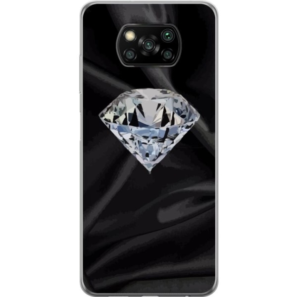 Xiaomi Poco X3 NFC Gjennomsiktig deksel Silke Diamant