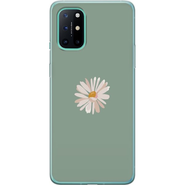 OnePlus 8T Läpinäkyvä kuori Vihreä Minimalikukka - tyylik