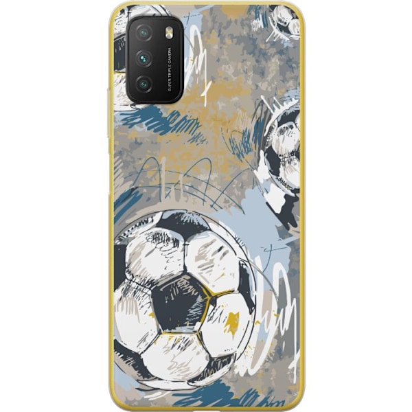 Xiaomi Poco M3  Gjennomsiktig deksel Fotball