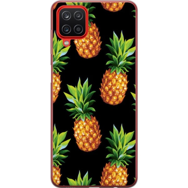 Samsung Galaxy A12 Läpinäkyvä kuori Ananas