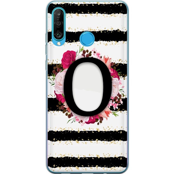 Huawei P30 lite Gennemsigtig cover Bogstaven O