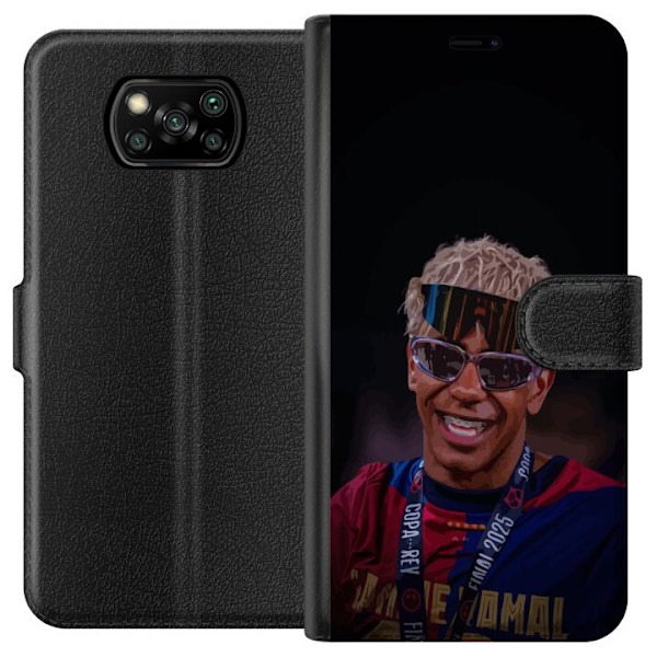 Xiaomi Poco X3 NFC Plånboksfodral Lamine Yamal mobilskal i stilren sportdesign