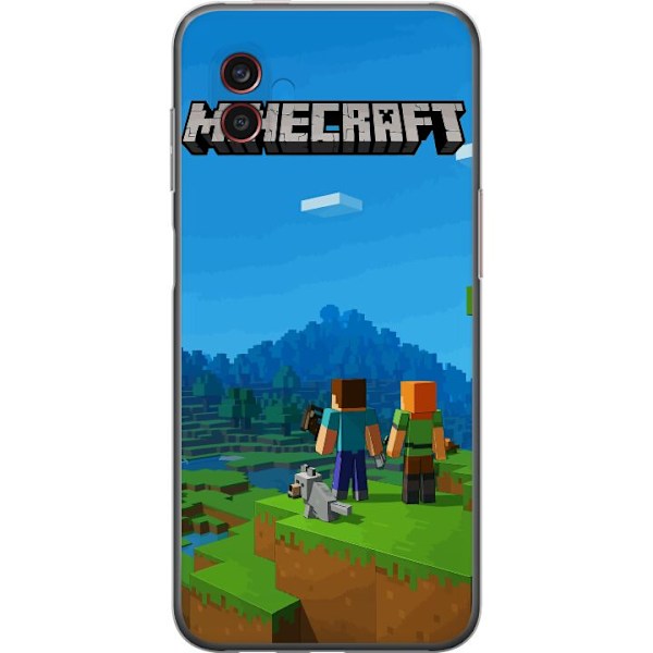 Samsung Galaxy Xcover6 Pro Läpinäkyvä kuori Minecraft Key A