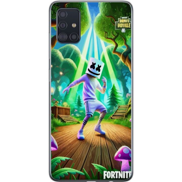 Samsung Galaxy A51 Läpinäkyvä kuori Fortnite