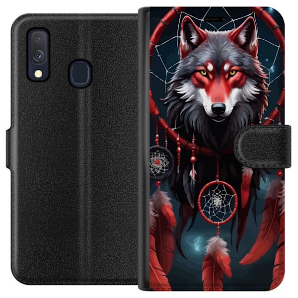 Samsung Galaxy A40 Tegnebogsetui Ulven