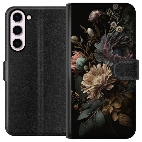 Kompatibelt Plånboksfodral till Samsung Galaxy S23+ Blommor