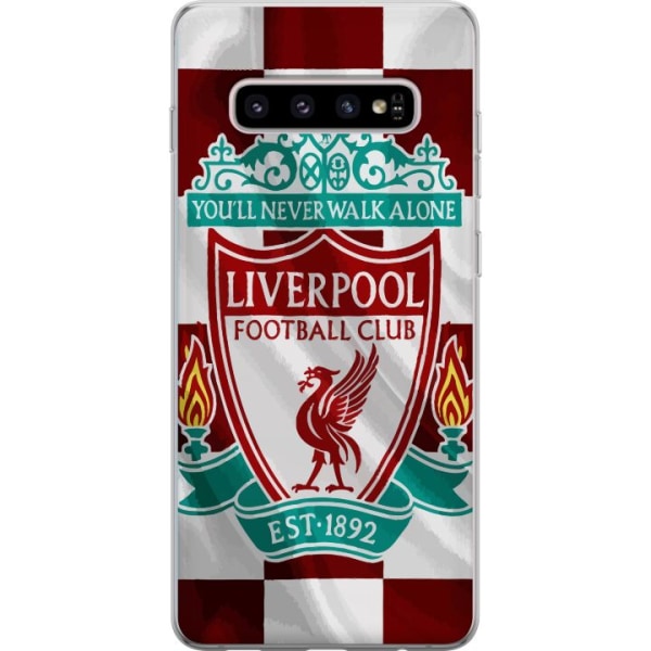 Samsung Galaxy S10+ Läpinäkyvä kuori Liverpool FC