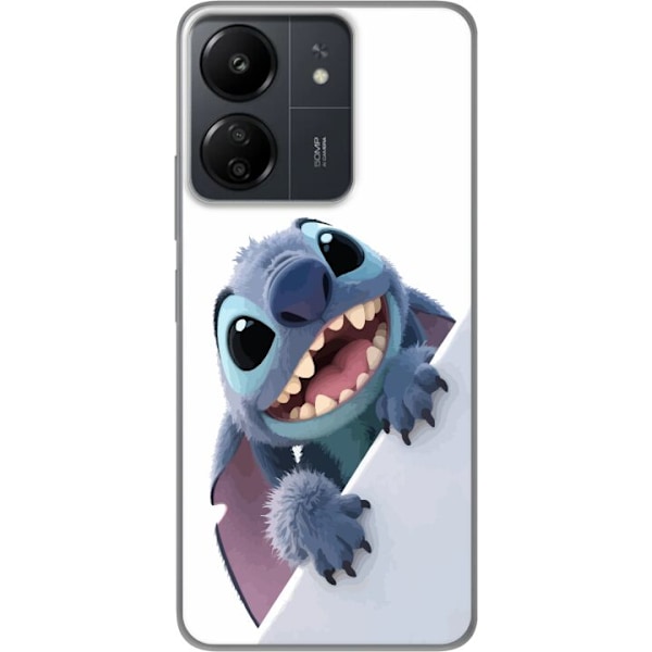Xiaomi Redmi 13C Genomskinligt Skal Happy Stitch – glad figur med charmig uttryck