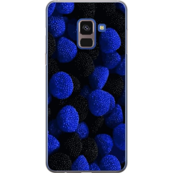 Samsung Galaxy A8 (2018) Genomskinligt Skal Blå Godisbitar